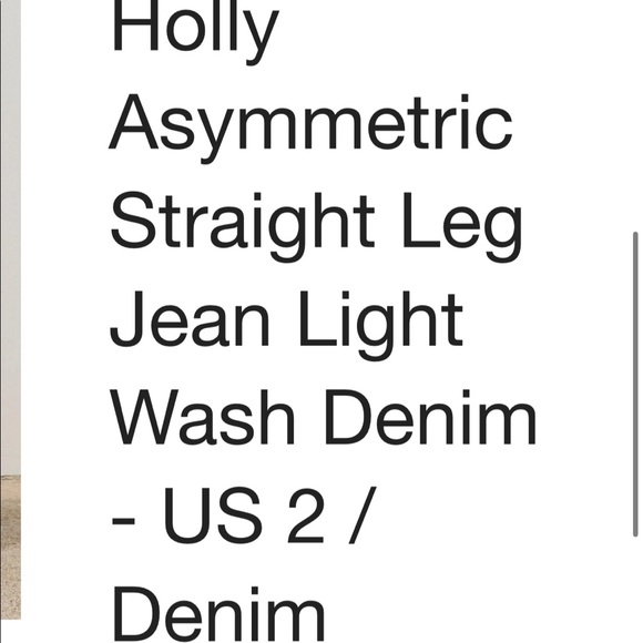 Holly Asymmetrical Straight Leg Jeans - Picture 3 of 3